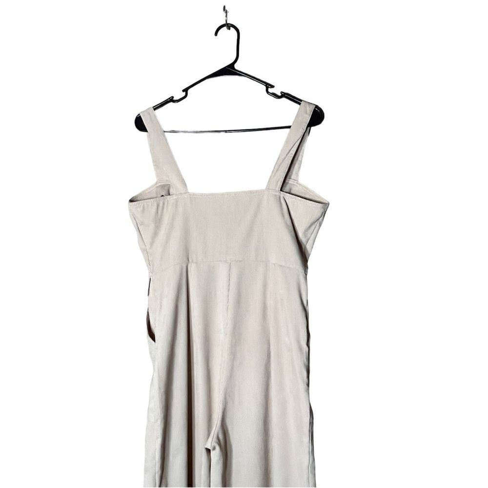 Nasty Gal Corduroy Cream Zip Up‎ Jumpsuit Size 6 - Picture 10 of 11